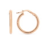 9ct Rose Gold Silver Filled Hoop Earrings_0