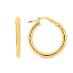 Yellow Gold Hoops 7mm Silver Filled_0