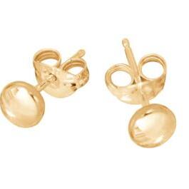 Gold Flat Ball Studs_0