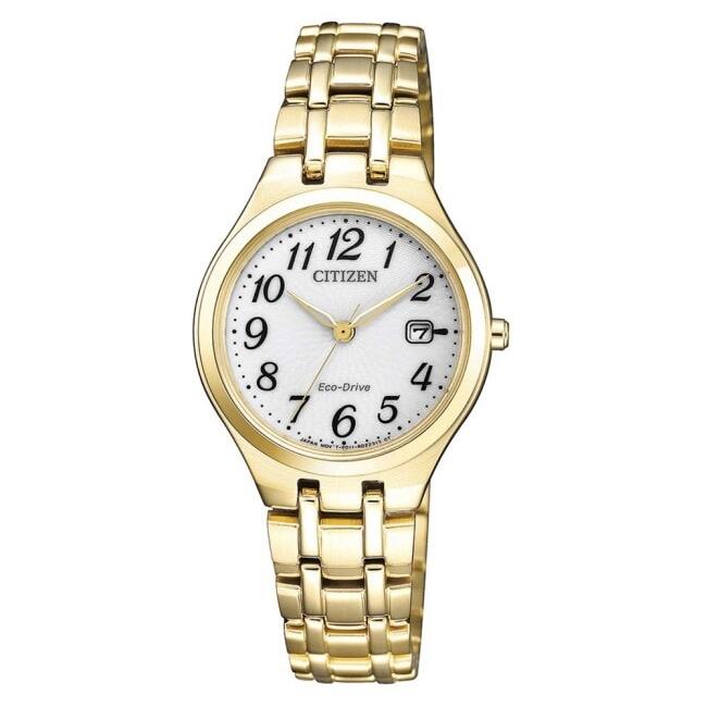 Ladies Gold Eco Drive Watch_0