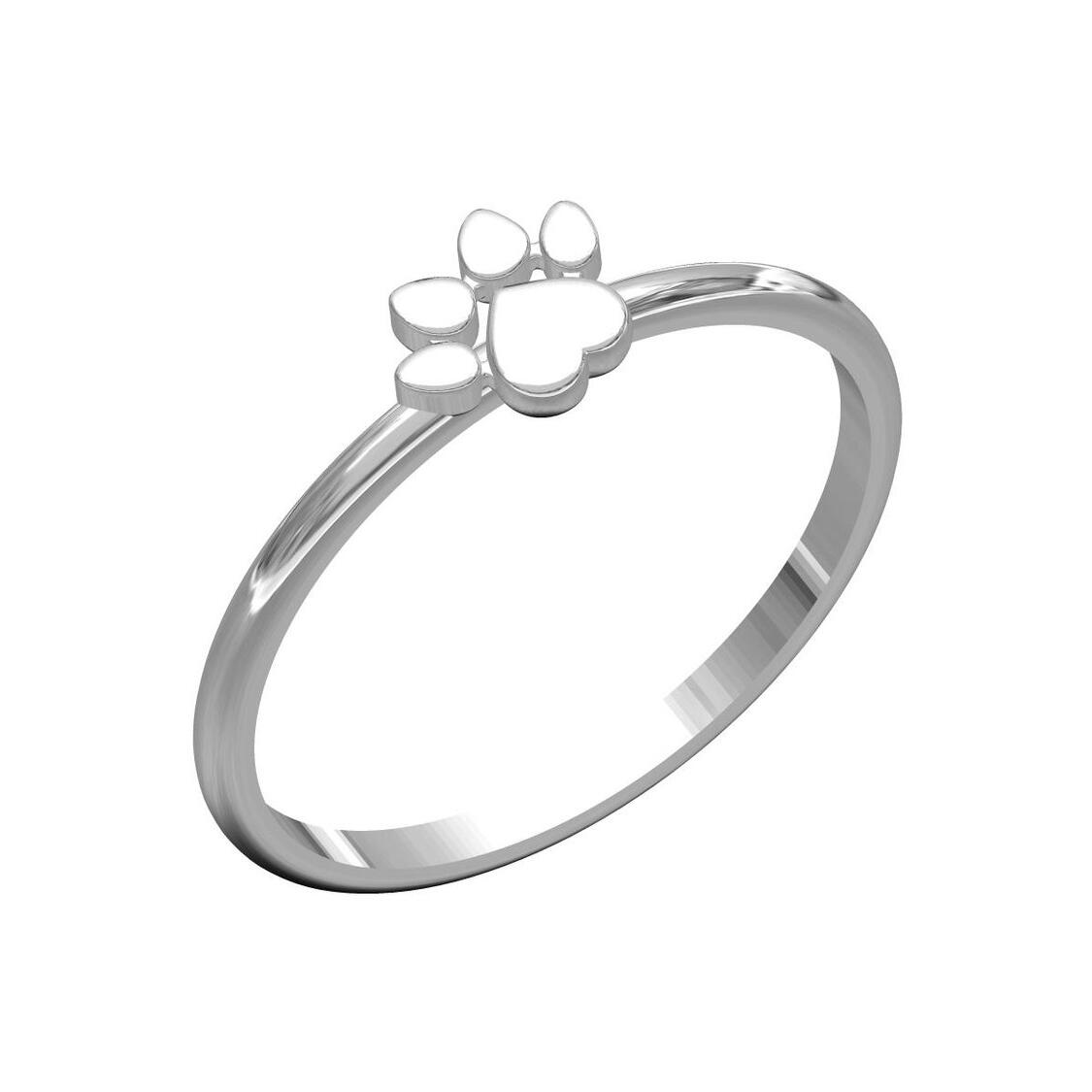 Paw Prints SIlver Ring_0