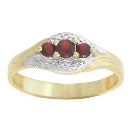 9ct Gold Ruby and Diamond Ring_0