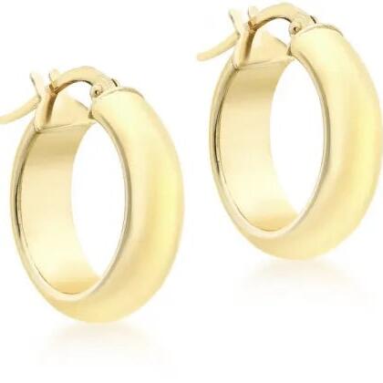 9ct Round Hoop Earrings_0