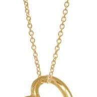 9ct Gold Open Heart Pendant Only_0