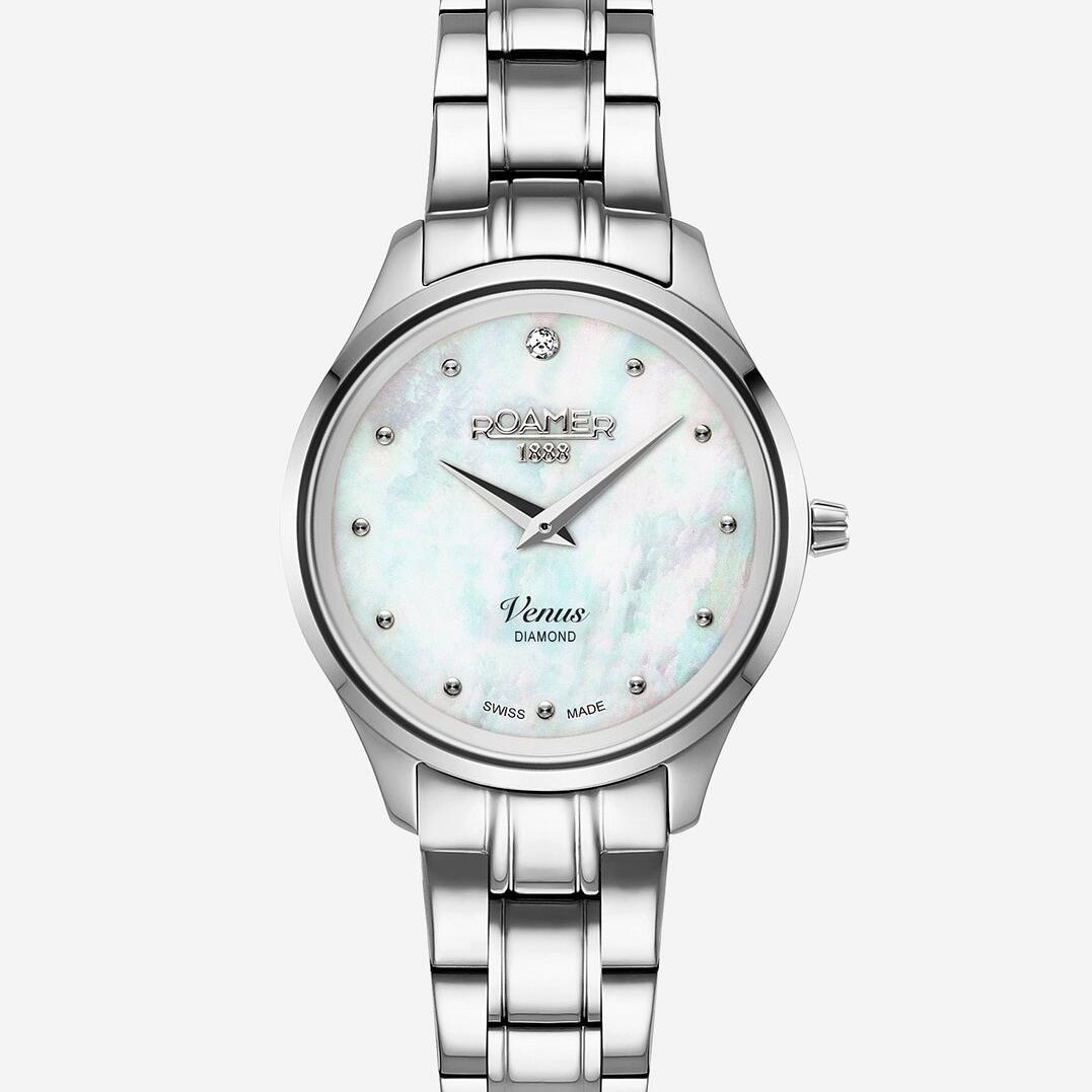 Roamer Silver Ladies Analogue Watch_0