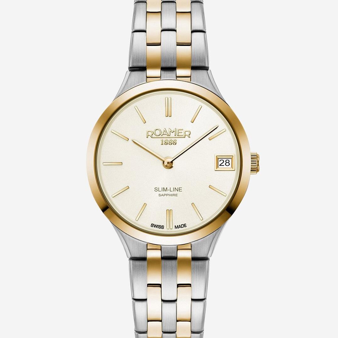 Roamer Ladies Bi-Tone Slim Line Classic Analogue Watch_0