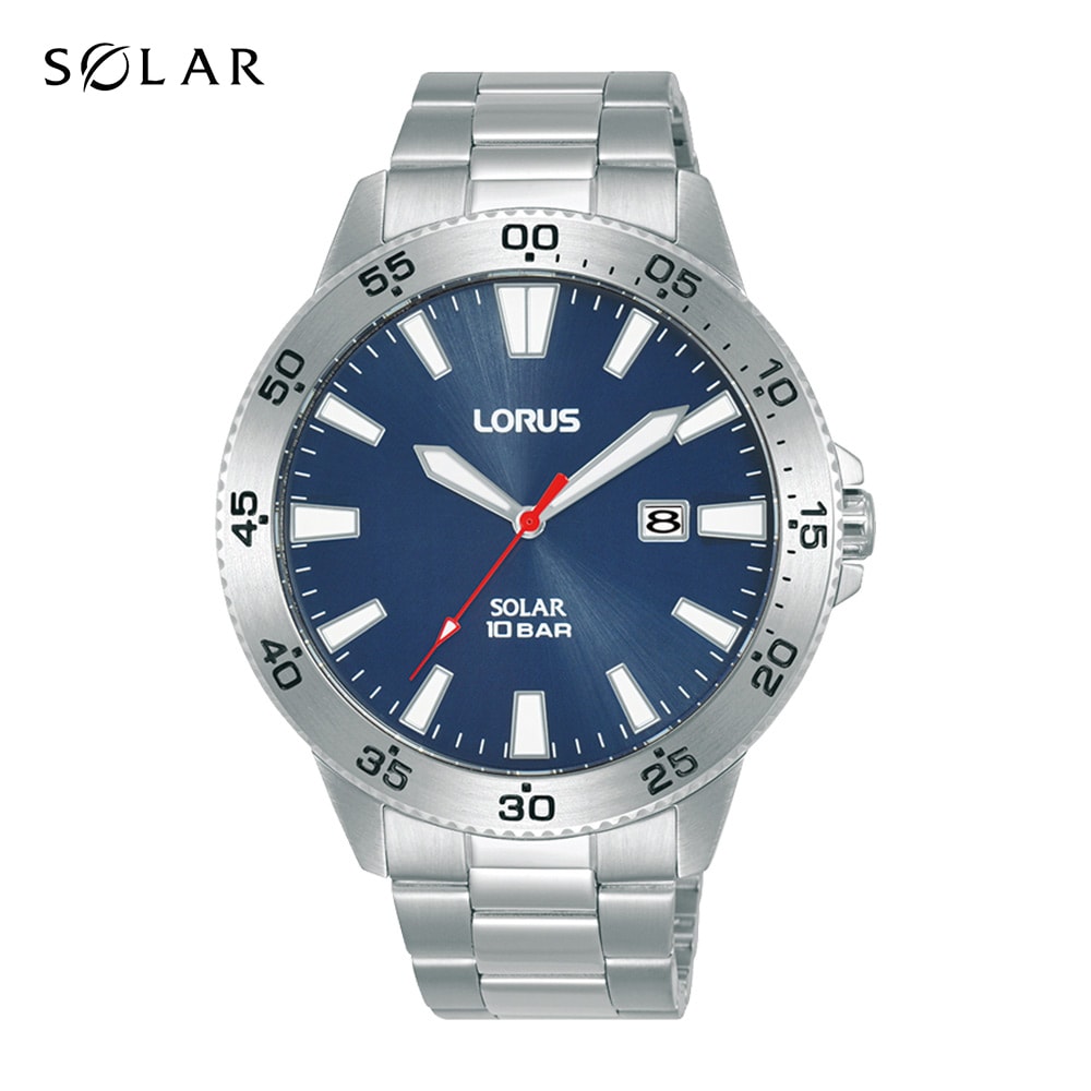 Lorus Gents Silver Analogue Watch 100m_0