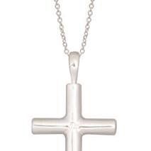 Sterling Silver 32mm Cross Pendant_0