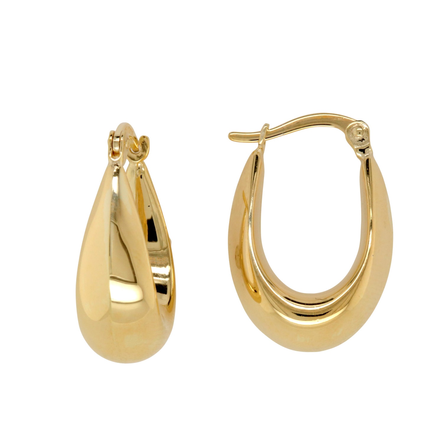 Silver Filled Gold Hoop Earrings_0