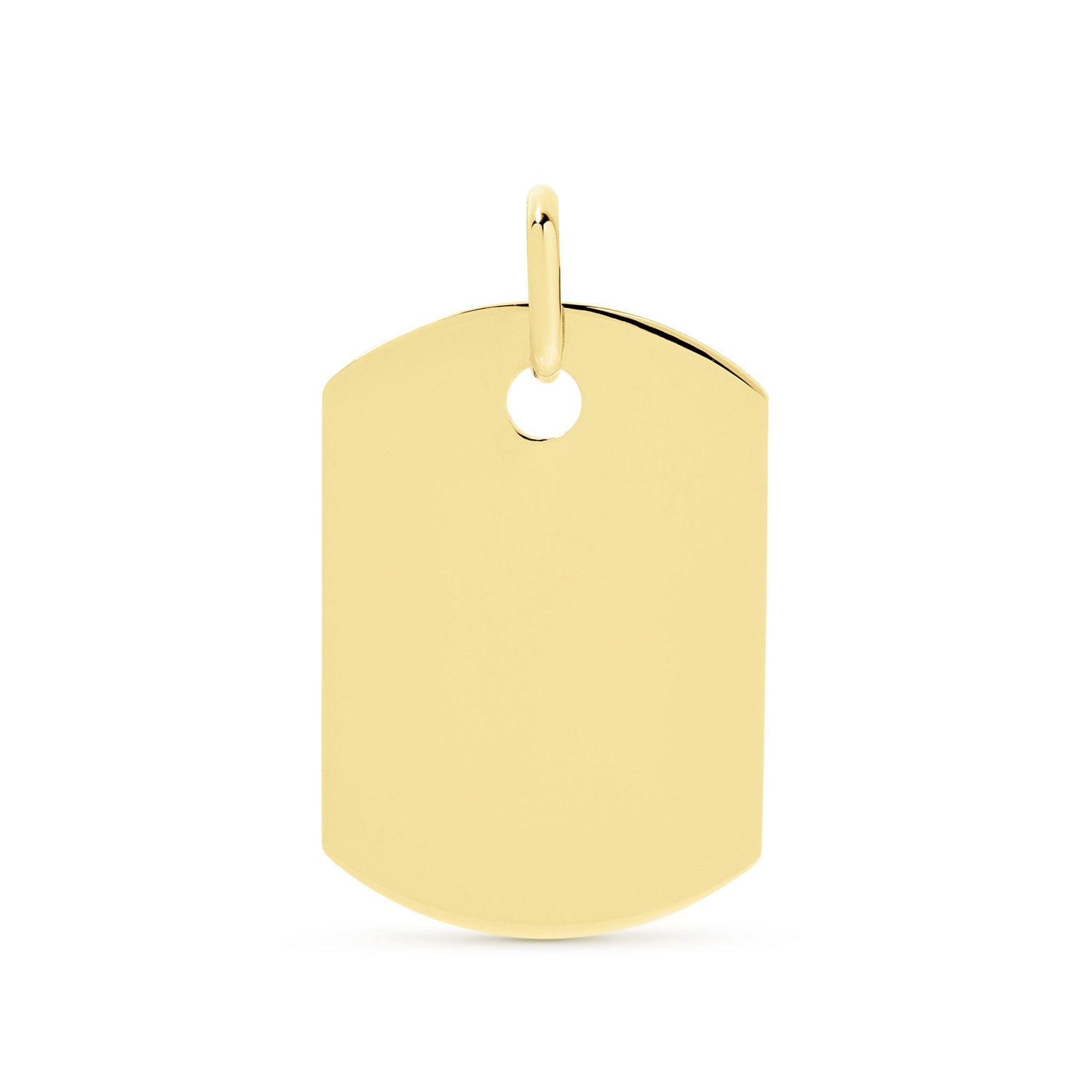 Gold Dog Tag Pendant_0