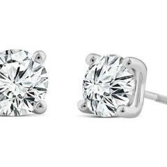 White Gold 2ct Diamond Studs_0