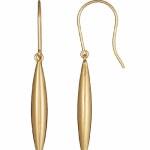 9ct Yellow Gold Marquise Drop Hook Earrings_0