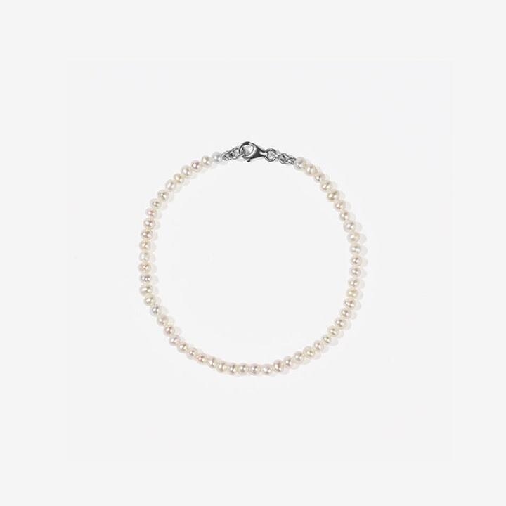 White Pearl Bracelet 19cm_0