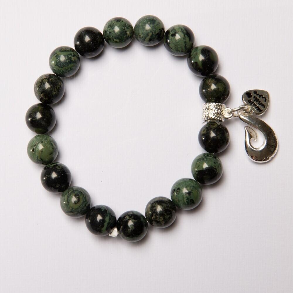 Aroha Hook Greenstone Bracelet_0