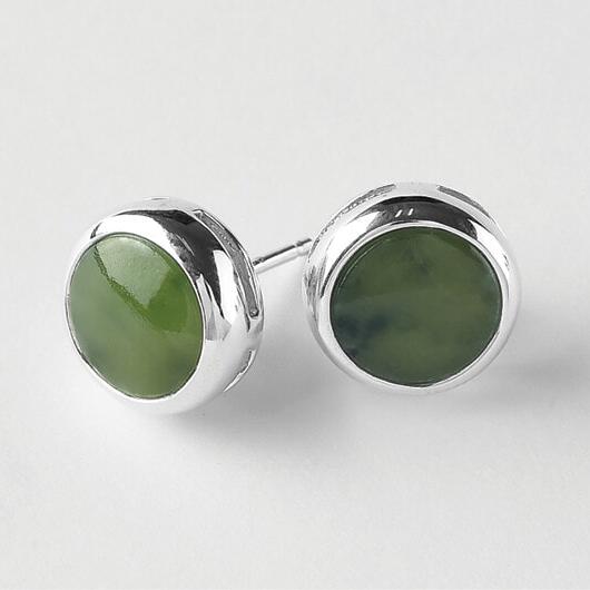 Silver Pounamu Studs_0