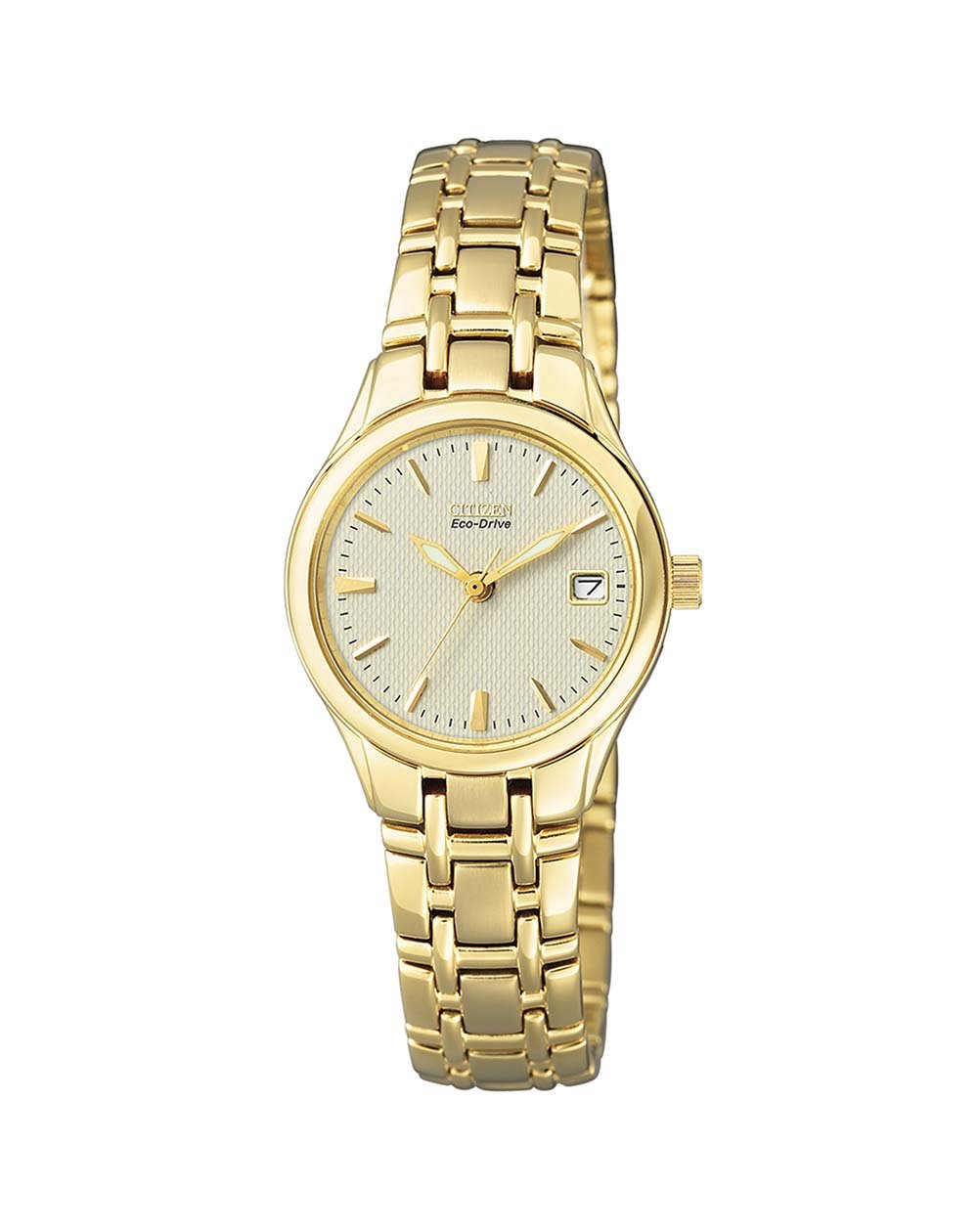 Citizen Eco-Drive Gold Ladies Analogue Watch_0