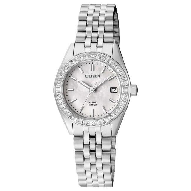 Citizen Ladies Silver Watch with Stones_0