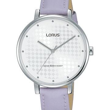 Lorus Ladies Analogue Watch Purple Leather Strap_0