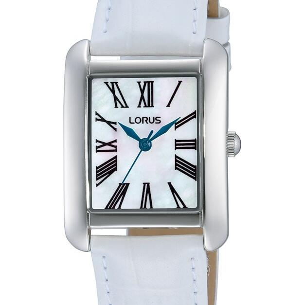 Lorus Ladies Square Analogue Watch White_0