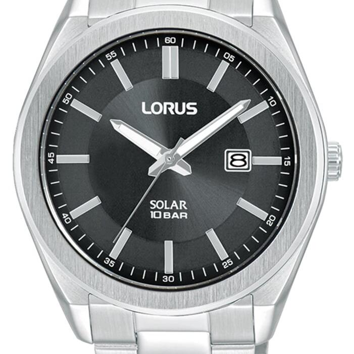 Lorus Gents Silver Solar Analogue Watch_0