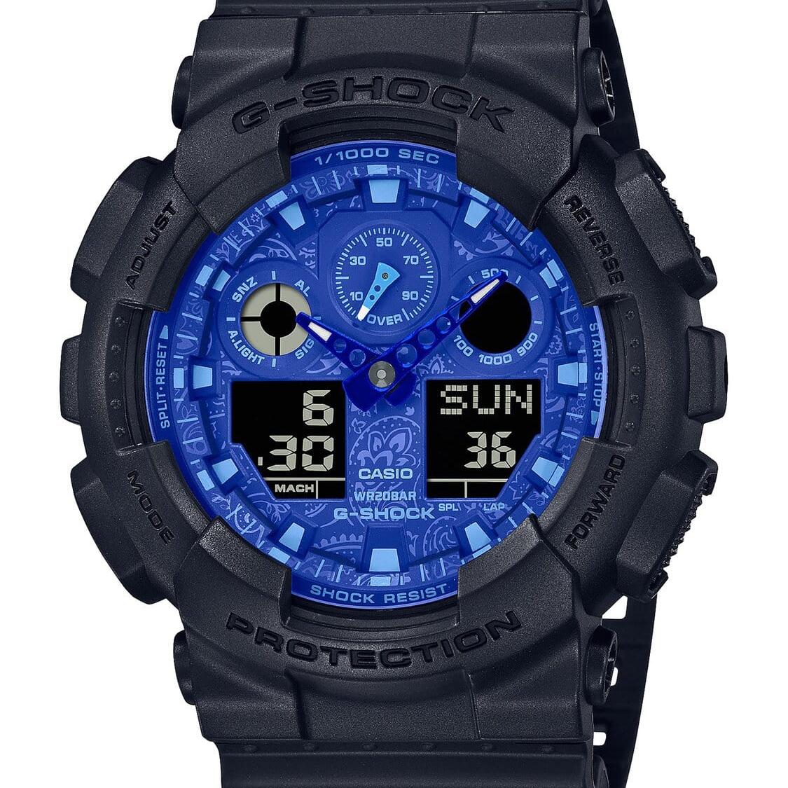 G-Shock Black and Paisley Blue Duo Watch 200m_0