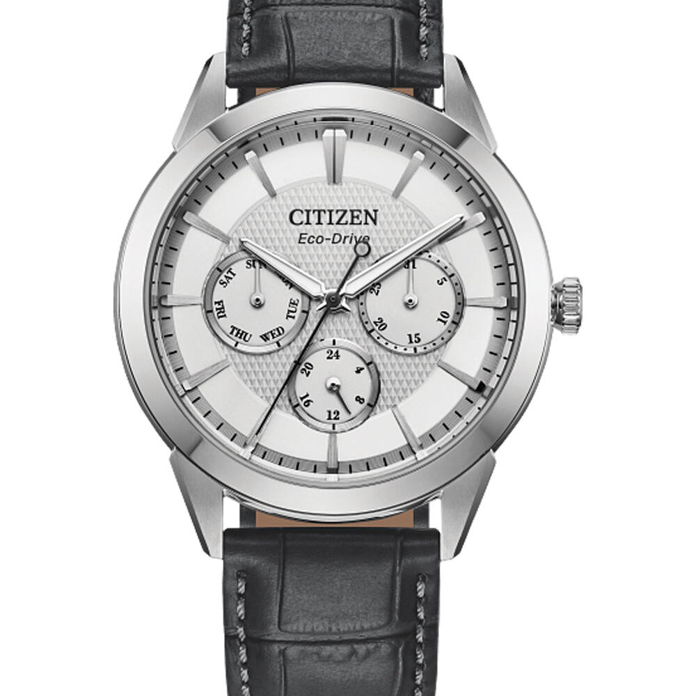 Citizen Eco-Drive Dress Gents Watch Leather Strap_0