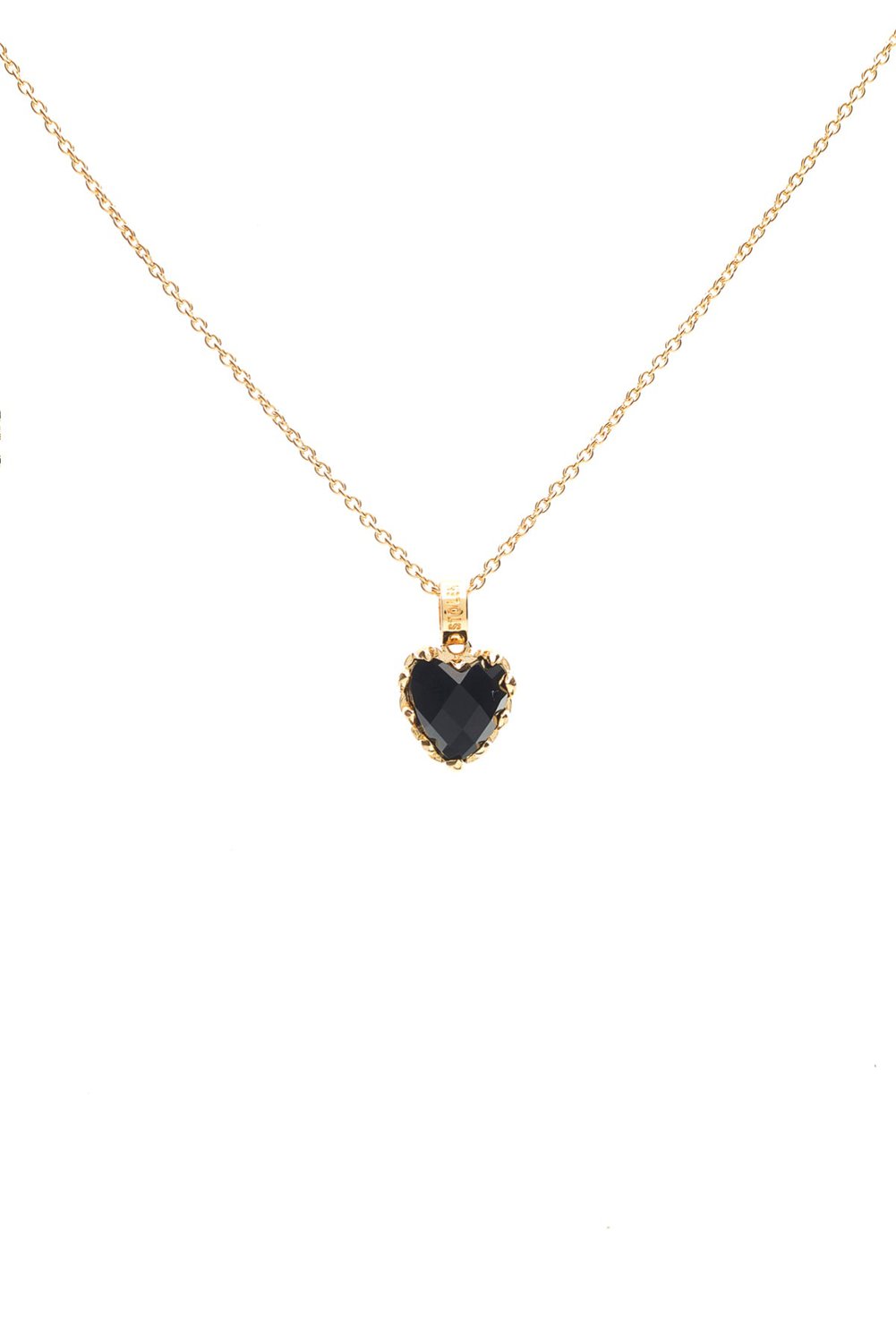 Stolen Girlfriends Club Gold Plated Onyx Love Claw Necklace_0