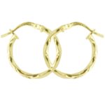 9ct yg sf twisted hoop earrings_0