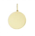 9ct Yellow Gold Disc Pendant_0