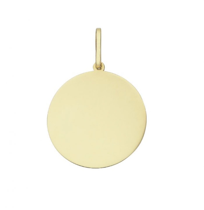 Gold Disc Pendant_0