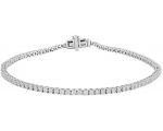 White Gold Diamond Tennis Bracelet_0