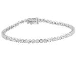 White Gold Tennis Bracelet_0