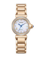 Citizen Ladies Eco-Drive Analogue Gold Mother of Pearl Sapphire Crystal_0