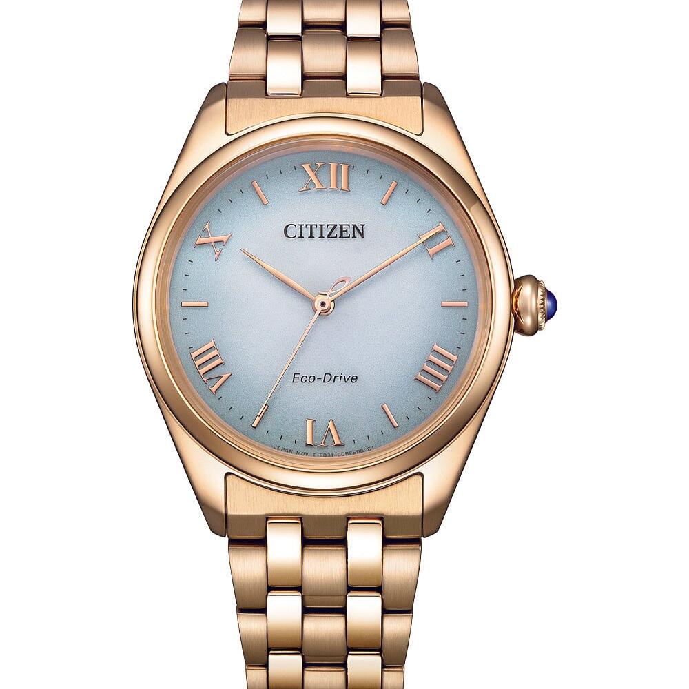 Citizen Ladies Gold Eco-Drive Analogue Watch 50m_0