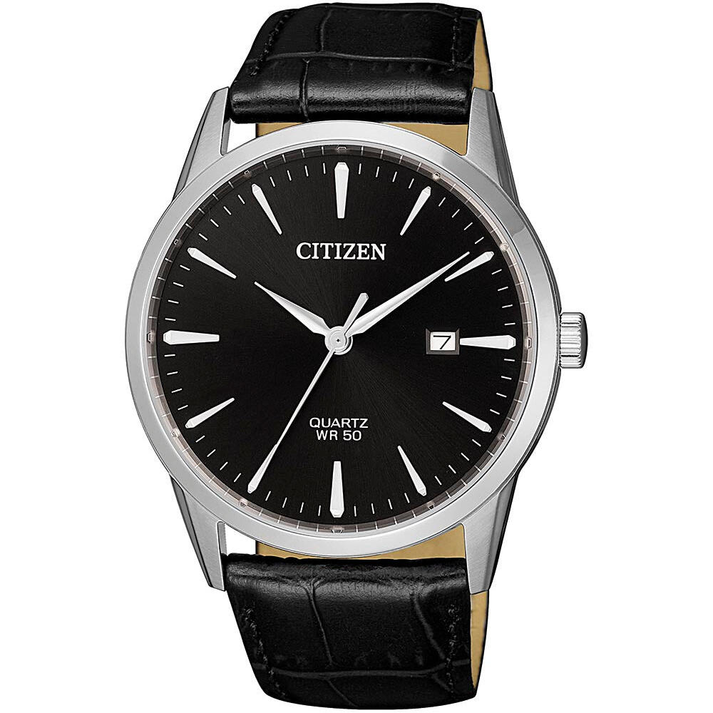 Citizen Analogue Watch Leather Strap 50m_0