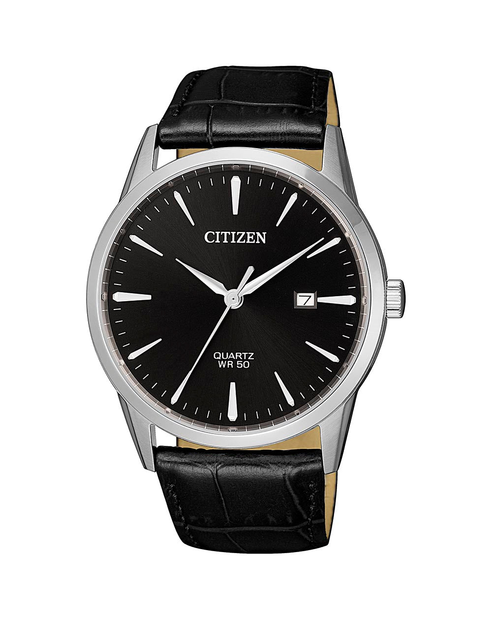 Citizen Analogue Watch Leather Strap 50m_0