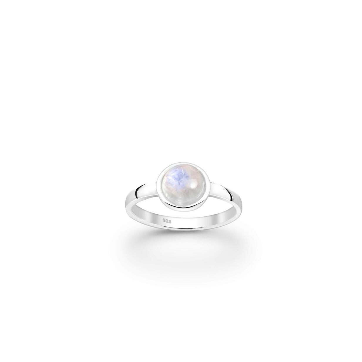 Sterling Silver Rainbow Moonstone Ring_0