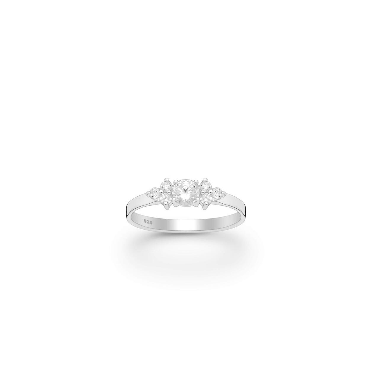 Solaitaire ring with cz's in shoulders_0