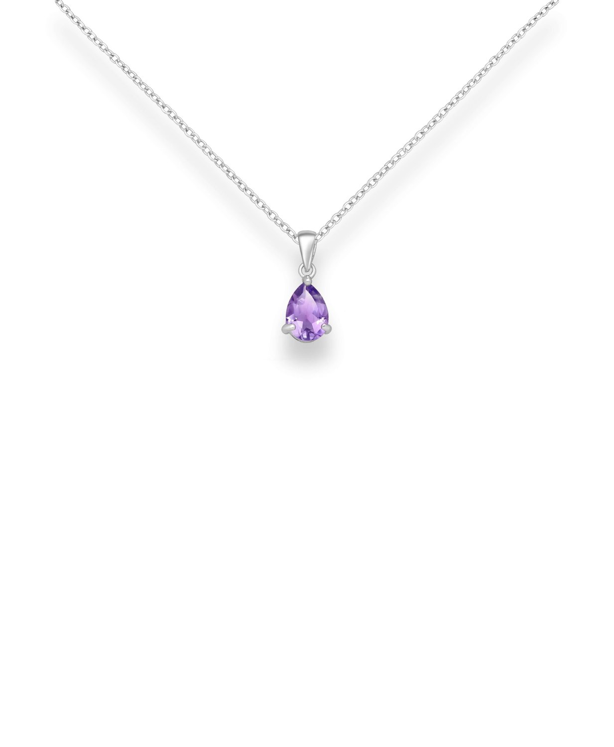 Purple cz teardrop pendant_0