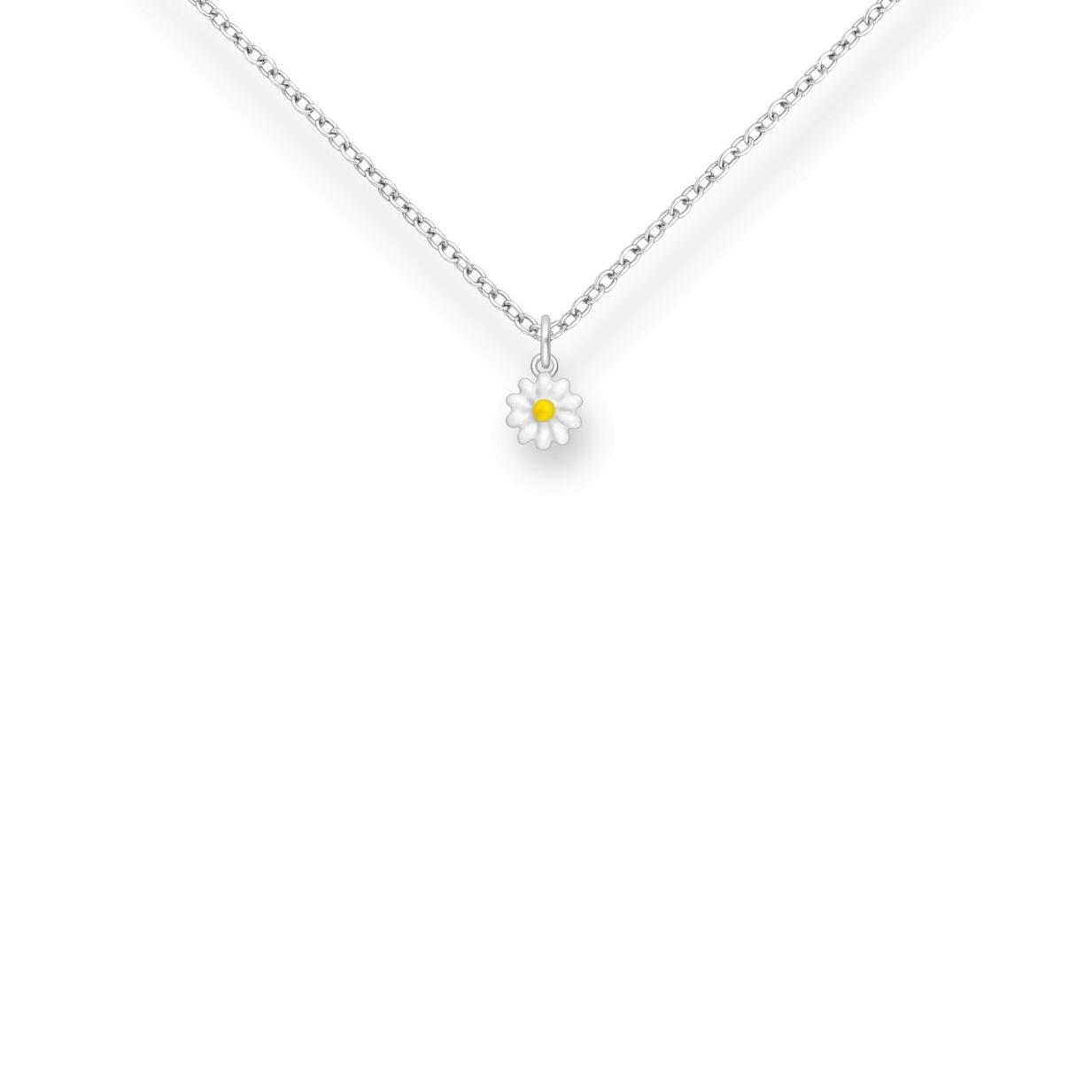 Enamel Daisy Pendant_0