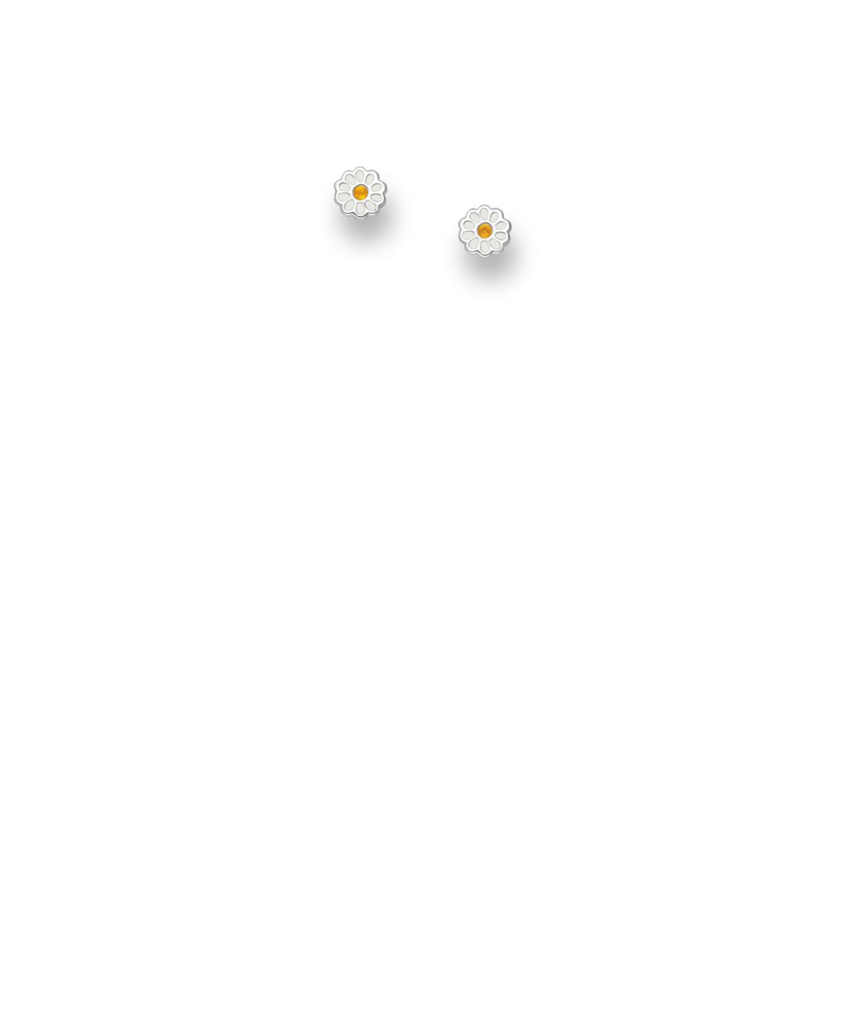 Enamel Daisy stud earrings_0