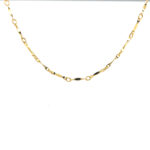 Gold Fancy Chain 45cm Silver Filled_0