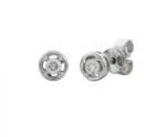 9ct White Gold Diamond Earrings_0