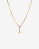 9ct Gold Belcher Chain and T Bar_0