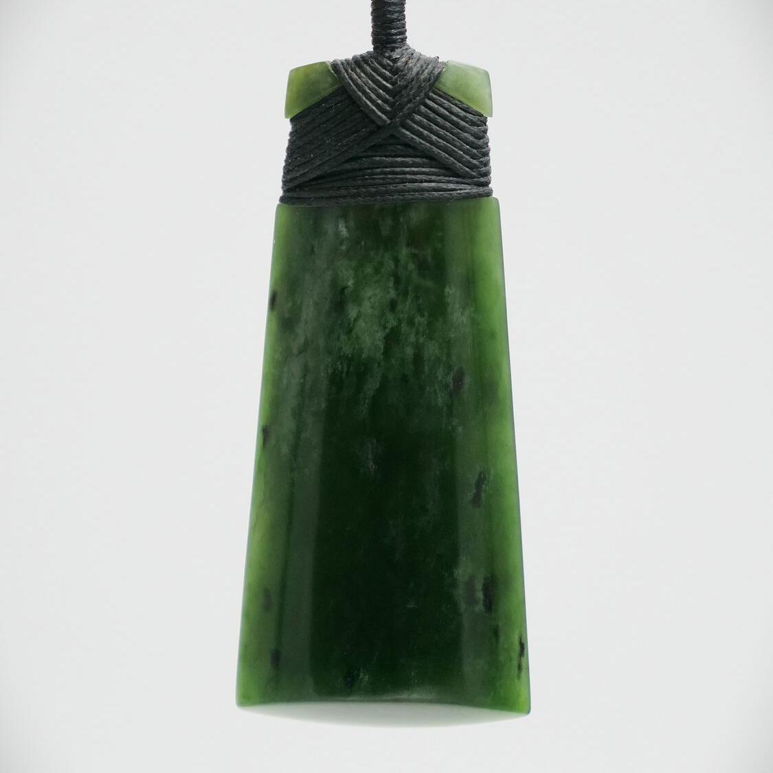 Large High Polish Greenstone Toki 90mm x 35mm colour may vary_0