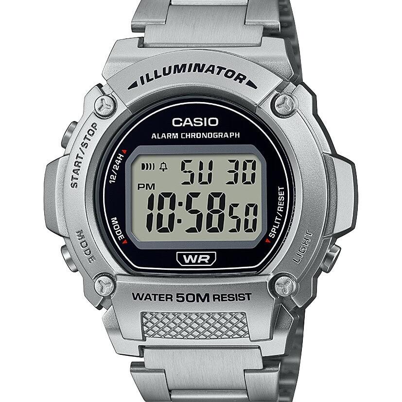 Casio Silver Digital Watch 50m_0