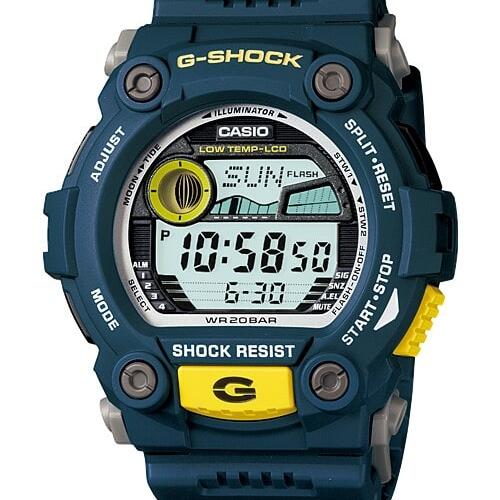 G-Shock Blue Digital Watch Tide Graph_0