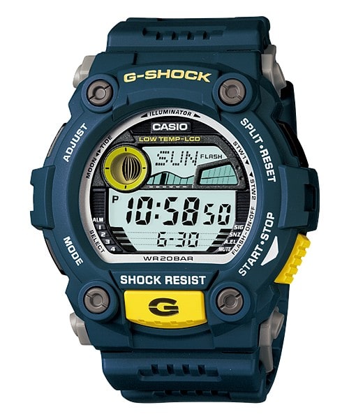 G-Shock Blue Digital Watch Tide Graph_0