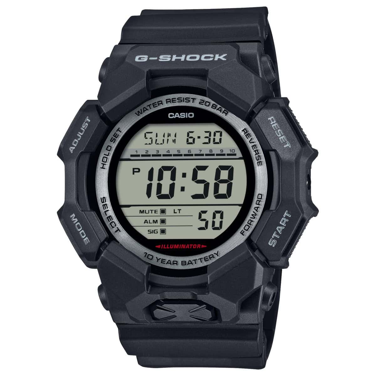 G-Shock Digital Watch Black 200m_0