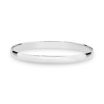 Silver COmfort Curve Bangle_0